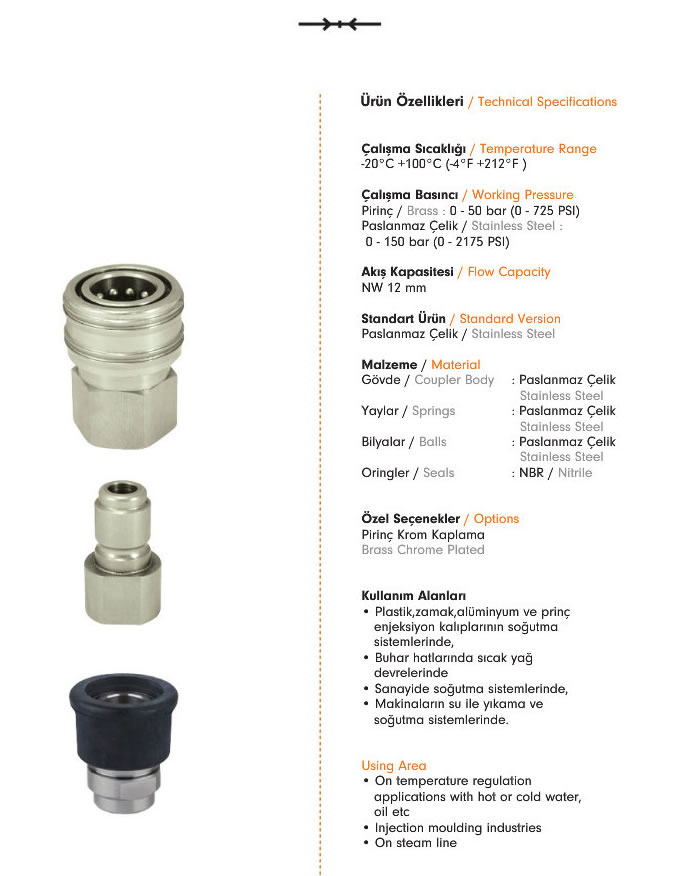 Water Quick Coupling 621 EBS