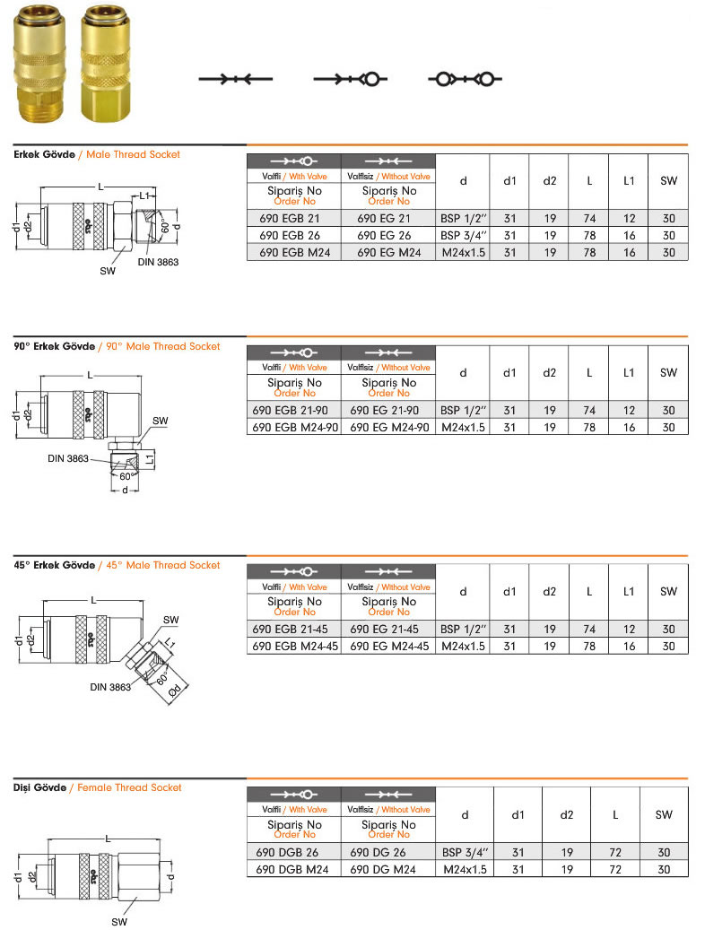 Water Quick Coupling 690
